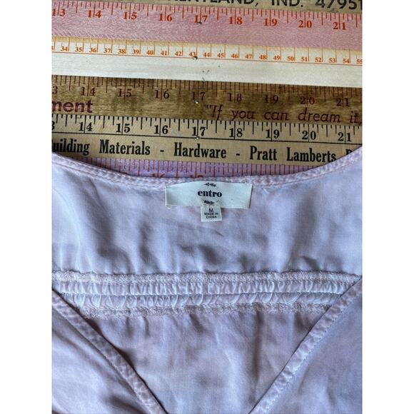 ENTRO M Blush Pink CAYMAN Island ROMPER Shorts One piece Pockets Festival Beach - Picture 6 of 10